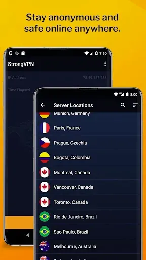 Скриншот 2 — StrongVPN - Fast, Private VPN