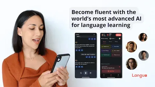Скриншот 1 — Langua: AI language learning