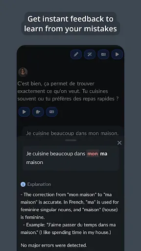 Скриншот 5 — Langua: AI language learning