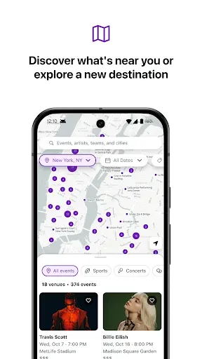 Скриншот 2 — StubHub - Live Event Tickets