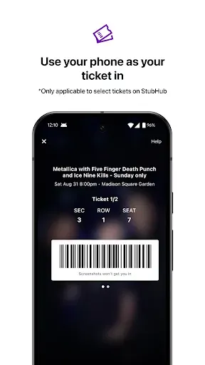 Скриншот 6 — StubHub - Live Event Tickets