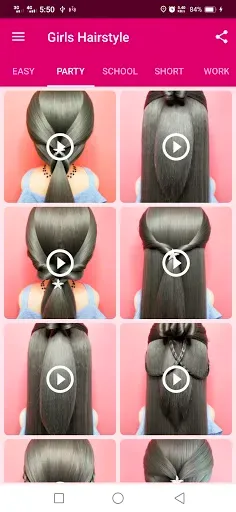 Скриншот 2 — Girls Hairstyle Step By Step