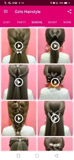Скриншот 3 — Girls Hairstyle Step By Step