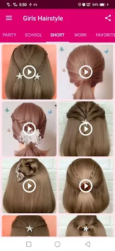 Скриншот 4 — Girls Hairstyle Step By Step