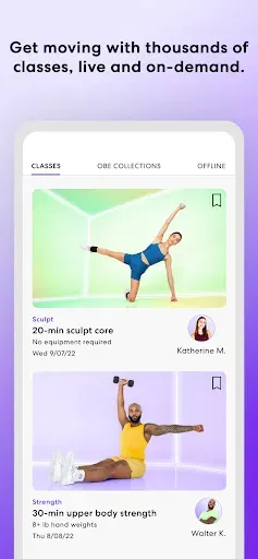 Скриншот 2 — obé | Fitness for women