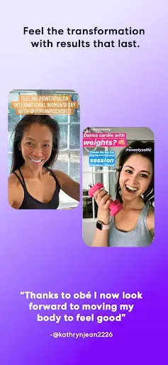 Скриншот 7 — obé | Fitness for women