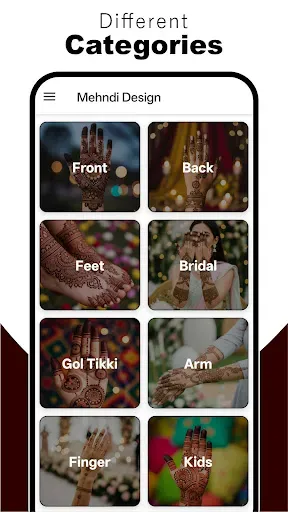 Скриншот 1 — Mehndi Design 2026 - Offline