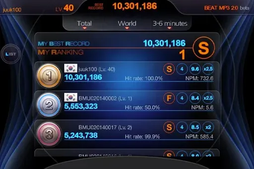 Скриншот 5 — BEAT MP3 2.0 - ритм игры
