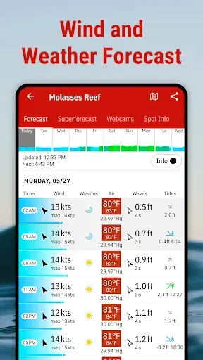 Скриншот 3 — Windfinder Pro: Wind & Weather