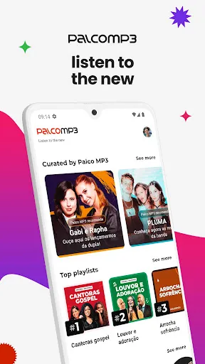 Скриншот 1 — Palco MP3: Listen and download