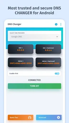 Скриншот 2 — DNS Changer, IPv4 & IPv6