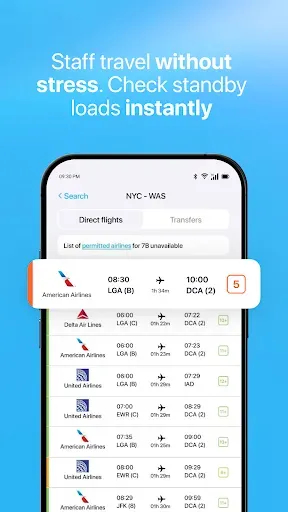 Скриншот 2 — Staff Airlines: Non-Rev Travel