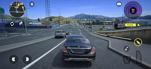 Скриншот 2 — Car Driving City Racing Sim 3D