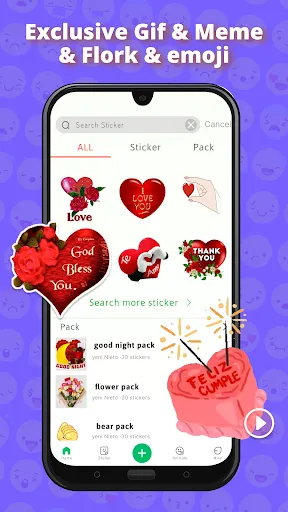 Скриншот 2 — Anim live sticker-WAStickerApp
