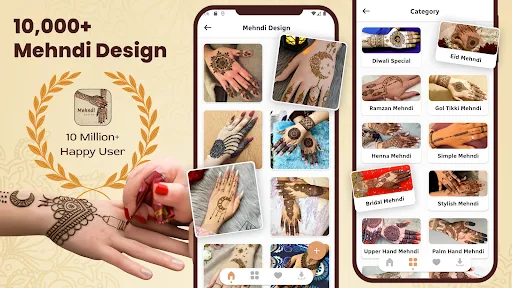 Скриншот 1 — Mehndi Design 2026 Simple Easy