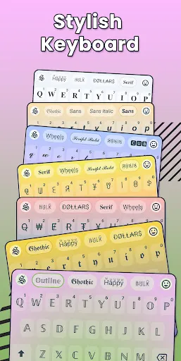 Скриншот 1 — Stylish Keyboard-Fonts & Emoji