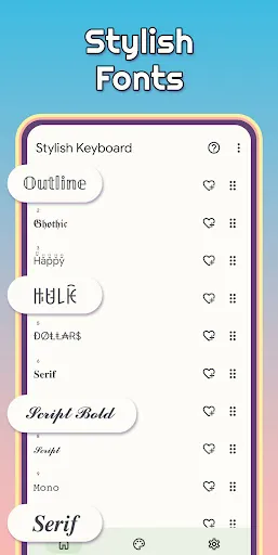 Скриншот 4 — Stylish Keyboard-Fonts & Emoji