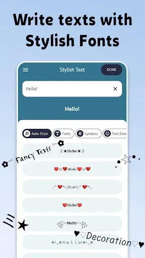 Скриншот 4 — Шрифты, Эмодзи - Stylish Text