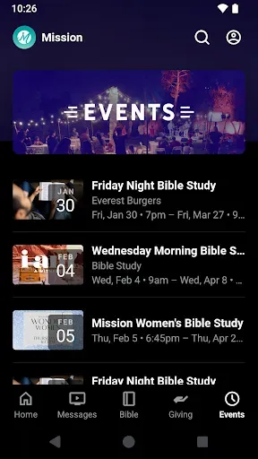 Скриншот 3 — Mission Church App