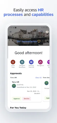 Скриншот 1 — SAP SuccessFactors Mobile
