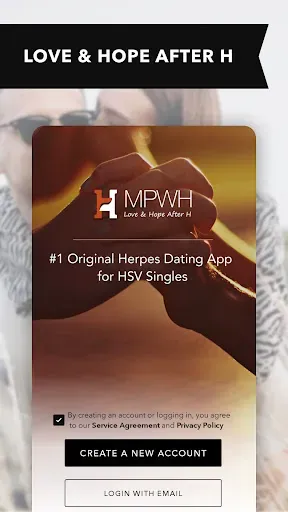 Скриншот 1 — Herpes Positive Singles Dating