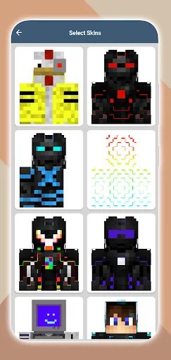 Скриншот 1 — Robot Skins for Minecraft PE