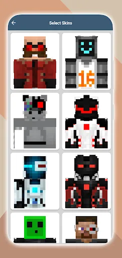 Скриншот 3 — Robot Skins for Minecraft PE