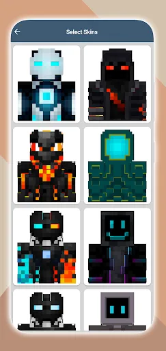 Скриншот 4 — Robot Skins for Minecraft PE