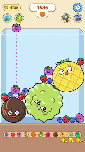 Скриншот 1 — Fruit Smash - Drop and Merge
