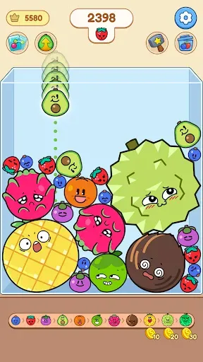 Скриншот 3 — Fruit Smash - Drop and Merge