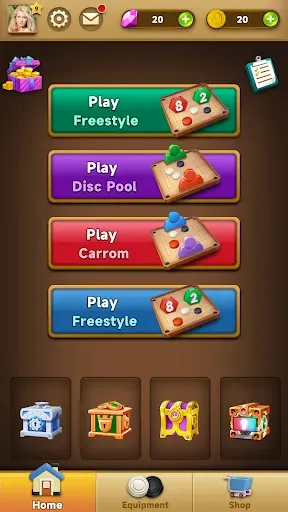 Скриншот 4 — Carrom Master:Board Game