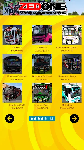Скриншот 2 — Zedone Bus Mods Livery App