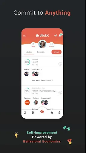 Скриншот 1 — stickK: Goals & Accountability