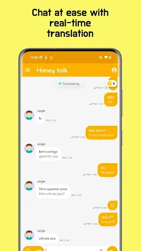 Скриншот 3 — Honey Talk - Random Chat