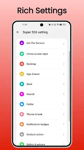 Скриншот 8 — Super S26 Launcher: ColorOneUi