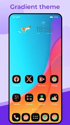 Скриншот 4 — Super16 Launcher for Android16