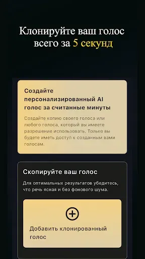 Скриншот 2 — Клонирование Голоса с ИИ