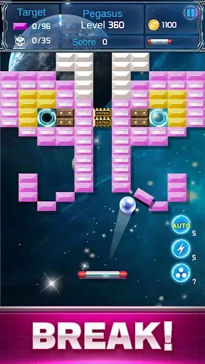 Скриншот 3 — Brick Breaker : Space Outlaw