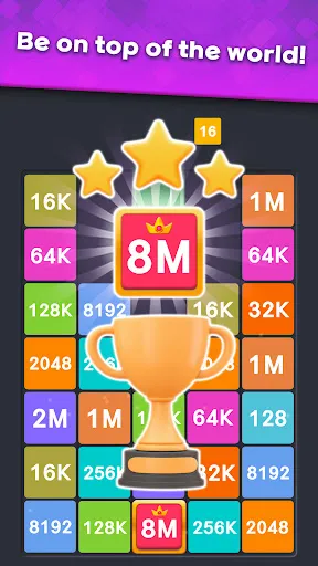 Скриншот 4 — Drop Merge : Number Puzzle