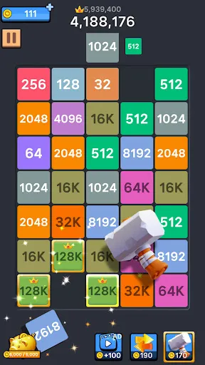 Скриншот 5 — Drop Merge : Number Puzzle
