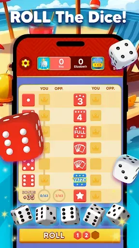 Скриншот 1 — Yatzy Royale: Dice Game Online