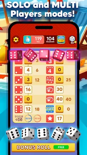 Скриншот 2 — Yatzy Royale: Dice Game Online