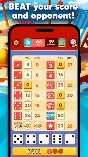 Скриншот 3 — Yatzy Royale: Dice Game Online
