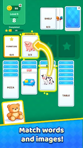 Скриншот 1 — Solitaire Words & Pictures