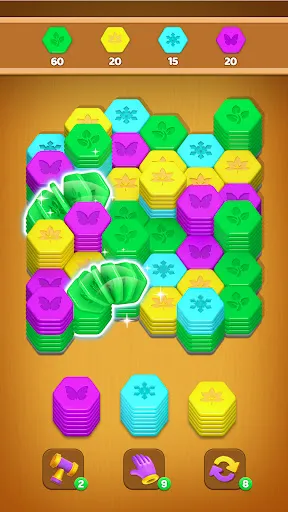 Скриншот 2 — Hexa Up! - Sort and Merge