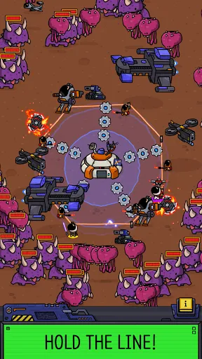 Скриншот 1 — SpaceXYZ: Idle Tower Defense