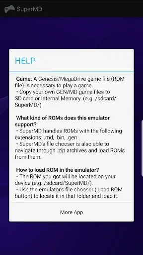 Скриншот 2 — SuperMDS (All in One Emulator)