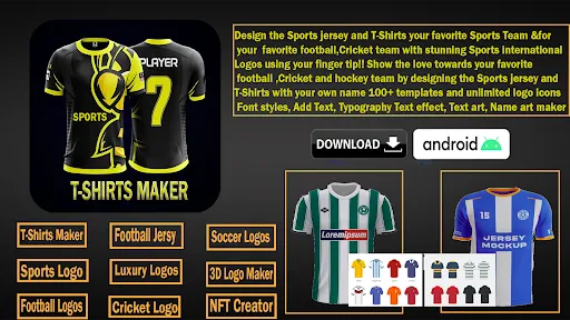 Скриншот 1 — Sports T-shirt Maker &Designer