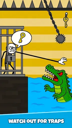 Скриншот 1 — Thief Game: Stickman Escape