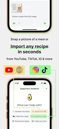 Скриншот 1 — AI meal planner by Supperhero